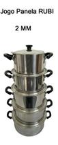 Jogo de Panela 2,0mm Rubi com 5 Peças Jogo de Panela 2,0mm Rubi com 5 Peças