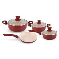 Jogo de panela 4 pcs revestimento em ceramica 1,8 mm linha veneza