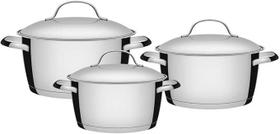 Jogo de Panela Allegra 3 Peças Inox - TRAMONTINA