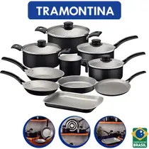 Jogo De Panela Antiaderente Turim 10Pçs Alumínio Tramontina