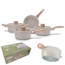 Jogo De Panela Brinox Antiaderente Cerâmica Indução 4 Peças Jogo De Panela Brinox Antiaderente Cerâmica Indução 4 Peças