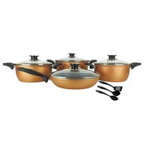 Jogo de Panela Ceramica Boa Conjunto de Panelas Cerâmica 7 Peças em Antiaderente Por Fora Não Gruda Fundo Triplo Indução Jogo de Panela Ceramica Boa Conjunto de Panelas Cerâmica 7 Peças em Antiaderente Por Fora Não Gruda Fundo Triplo Indução