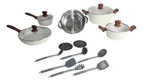 Jogo de panela com 18pçs Jogo de panela com 18pçs