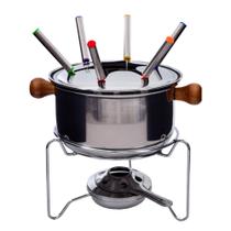 Jogo De Panela De Fondue Aço Carbono 10 Peças Wincy Casa