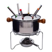 Jogo De Panela De Fondue Aço Carbono 10 Peças Wincy Casa