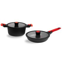 Jogo de Panela e Frigideira Antiaderentes Autêntico Chef 2Pç