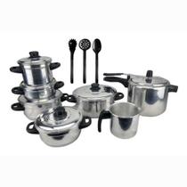Jogo De Panela Panela De Pressão 4.5 litros espátulas Alumínio Polido