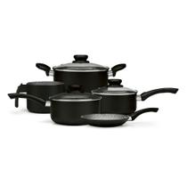 Jogo De Panela Panelux Maximum Stone Preto Antiaderente 5 peças