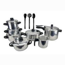Jogo De Panela Polido Panela De Pressão 4.5 L Kit Talher