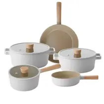 Jogo de Panela Premium Cerâmica 5pcs Neoflam Fika Cor Pérola