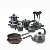 Jogo De Panela + Pressão + Talher Frigideira 20/22 +chaleira