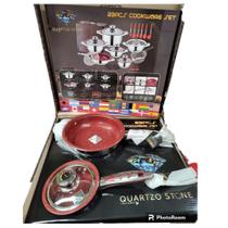 Jogo De Panela Quartzo Stone 23 Peças Com Maleta Maravilhosa