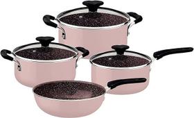 Jogo de Panela Tunis com 4 Peças Rosa - TRAMONTINA