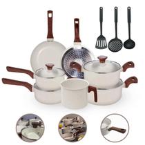 Jogo De Panelas 10 Pç 2Mm Cerâmico Premium Indução - Vanilla Jogo De Panelas 10 Pç 2Mm Cerâmico Premium Indução - Vanilla