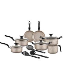 Jogo de Panelas 10 Peças Antiaderente Vanila Bianco D'italia