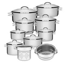 Jogo De Panelas 10 Peças Inox Fundo Triplo Solar Tramontina Jogo De Panelas 10 Peças Inox Fundo Triplo Solar Tramontina