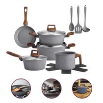 Jogo De Panelas 10 Peças Revestimento Cerâmico Indução Bravia Cookware Jogo De Panelas 10 Peças Revestimento Cerâmico Indução Bravia Cookware
