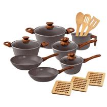 Jogo De Panelas 10Pcs Cook Mimo Style + 3 Descanso - Grafito