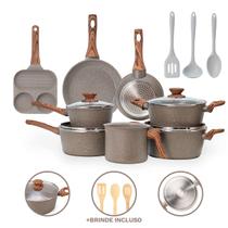 Jogo de Panelas 11 Peças 4mm Revestimento Cerâmico Premium Indução Jogo de Panelas 11 Peças 4mm Revestimento Cerâmico Premium Indução