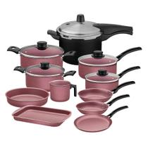 Jogo de Panelas 11 Peças com Panela Pressão Tramontina Jogo de Panelas 11 Peças com Panela Pressão Tramontina