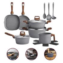 Jogo De Panelas 11 Peças Revestimento Cerâmico Indução Bravia Cookware Jogo De Panelas 11 Peças Revestimento Cerâmico Indução Bravia Cookware