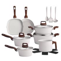Jogo de Panelas 12 Peças Indução Revestimento Cerâmico Antiaderente Bravia Cookware