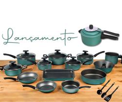 Jogo De Panelas 17 Pc Antiaderente Panela Pressão Jogo De Panelas 17 Pc Antiaderente Panela Pressão
