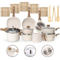 Jogo de Panelas 17 Peças Premium Indução Revestimento Cerâmico Antiaderente 4mm Jogo de Panelas 17 Peças Premium Indução Revestimento Cerâmico Antiaderente 4mm