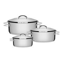 Jogo De Panelas 3 Peças Inox Fundo Triplo Solar Tramontina Jogo De Panelas 3 Peças Inox Fundo Triplo Solar Tramontina