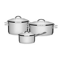 Jogo De Panelas 3 Peças Inox Fundo Triplo Solar Tramontina Jogo De Panelas 3 Peças Inox Fundo Triplo Solar Tramontina