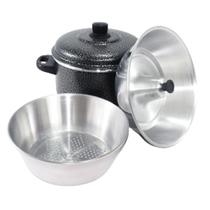 Jogo de Panelas 3 Peças Tampa de Alumínio Preta maçãSTORE