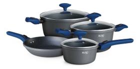 Jogo De Panelas 4 Pçs Antiaderente Indução Cabo Removível