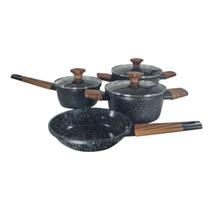 Jogo De Panelas 4 Peças Aluminio Cozinhar Almoço Janta Arroz