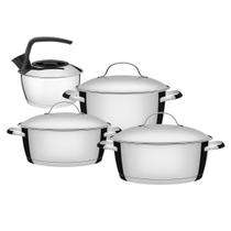 Jogo De Panelas 4 Peças Inox Fundo Triplo Allegra Tramontina Jogo De Panelas 4 Peças Inox Fundo Triplo Allegra Tramontina
