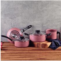 Jogo de panelas 4 peças linz rosa tramontina Jogo de panelas 4 peças linz rosa tramontina