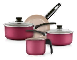 Jogo de Panelas 4 peças Magnific Cereja Antiaderente Panelux