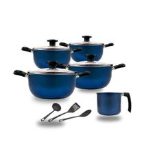 Jogo De Panelas 4 Peças mais caneco 14 Azul