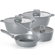 Jogo de Panelas 4 Peças Moda do CHEF Graniflon Cinza