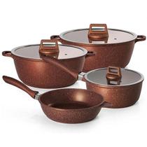 Jogo de Panelas 4 Peças Moda do CHEF Graniflon Cobre