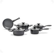 Jogo De Panelas 5 Pçs Fundo De Indução Orion Brinox Preto