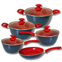 Jogo de Panelas 5 Peças Casamiga Indução Cerâmico com Tampas Jogo de Panelas 5 Peças Casamiga Indução Cerâmico com Tampas