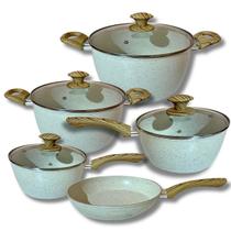 Jogo De Panelas 5 Peças Casamiga Indução Cerâmico Com Tampas