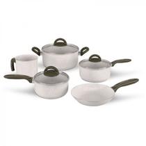 Jogo de Panelas 5 Peças Ceramic Life Suprema Vanilla Brinox