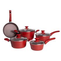 Jogo De Panelas 5 Peças Ceramic Optima 4,5Mm Indução Brinox Jogo De Panelas 5 Peças Ceramic Optima 4,5Mm Indução Brinox