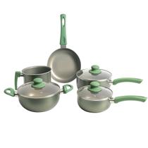 Jogo De Panelas 5 Peças De Indução Cerâmica Antiaderente Vapor Fogão Jogo De Panelas 5 Peças De Indução Cerâmica Antiaderente Vapor Fogão