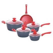 Jogo De Panelas 5 Peças Indução Cerâmica Onix Class Home