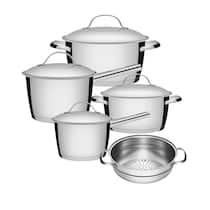 Jogo De Panelas 5 Peças Inox Fundo Triplo Allegra Tramontina Jogo De Panelas 5 Peças Inox Fundo Triplo Allegra Tramontina