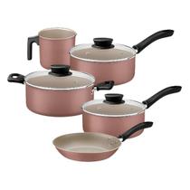 Jogo de Panelas 5 Peças Linz Mocaccino Alumínio Tramontina