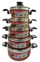 Jogo de Panelas 5 Peças Marcolar Prestige Plus Tampa de Vidro Jogo de Panelas 5 Peças Marcolar Prestige Plus Tampa de Vidro