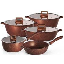 Jogo de Panelas 5 Peças Moda do CHEF Graniflon Cobre Jogo de Panelas 5 Peças Moda do CHEF Graniflon Cobre